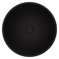 Matte Shell Round Vessel Bathroom Sink