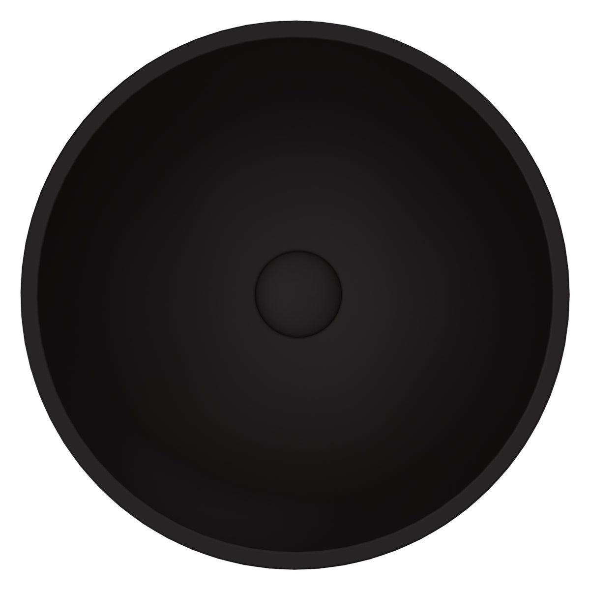 Matte Shell Round Vessel Bathroom Sink