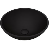 Matte Shell Round Vessel Bathroom Sink