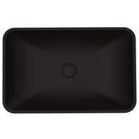 Matte Shell Rectangular Vessel Bathroom Sink