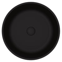 Matte Shell Round Vessel Bathroom Sink