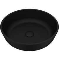 Matte Shell Round Vessel Bathroom Sink