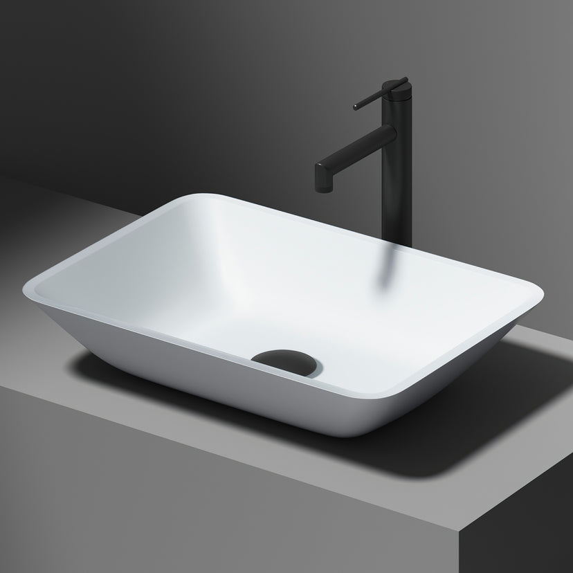 Sottile Rectangular Glass Vessel Sink