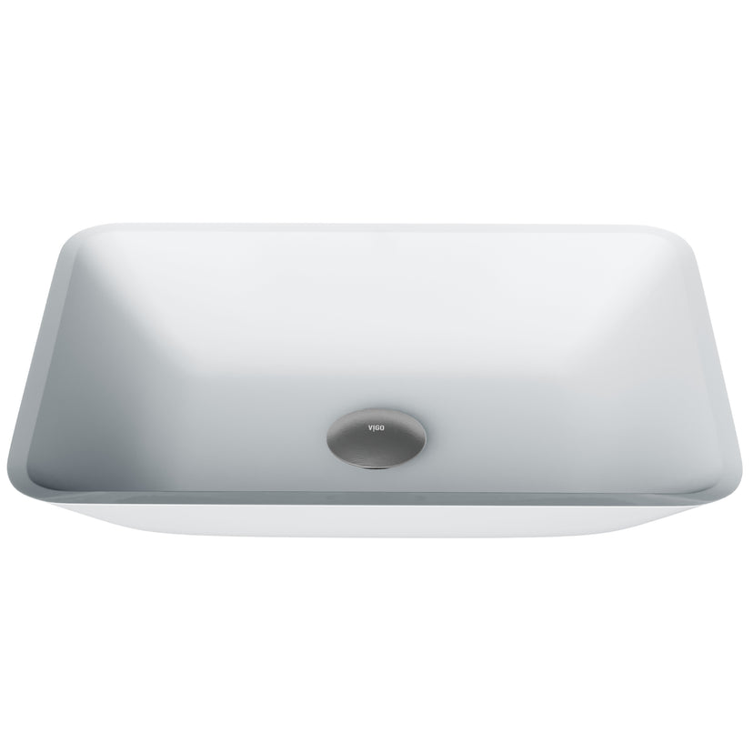 Sottile Rectangular Glass Vessel Sink