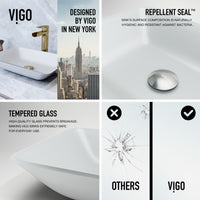 Sottile Rectangular Glass Vessel Sink
