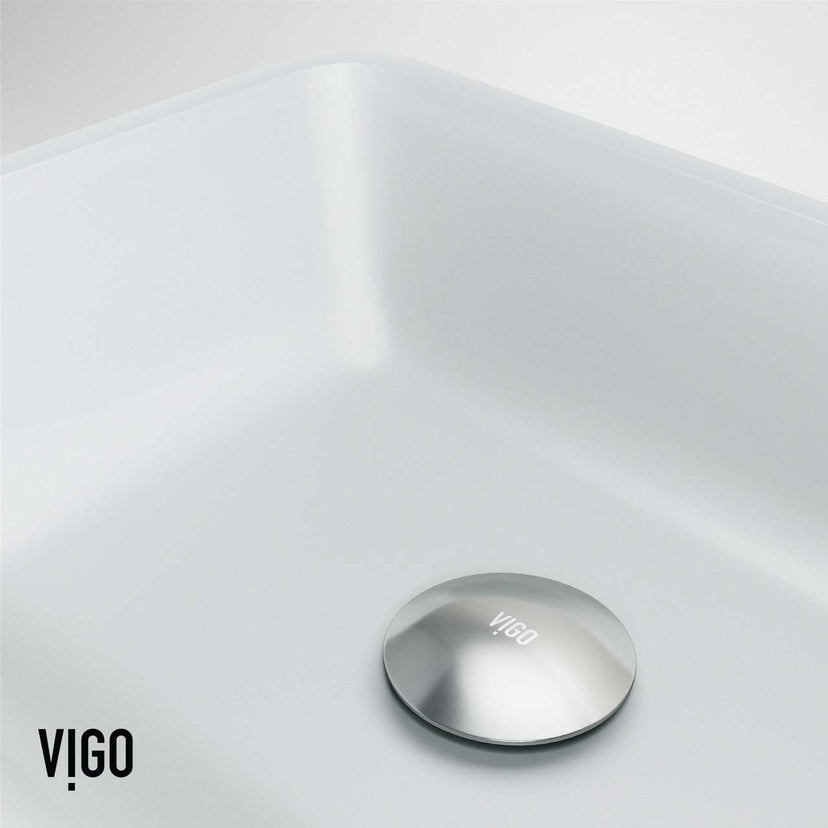 White glass sink with 4-inch height and vessel installation