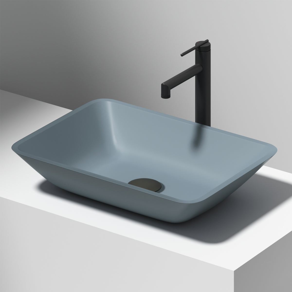Sottile Rectangular Glass Vessel Sink