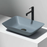 Contemporary glass vessel sink in metallic finish, fade and scratch resistant