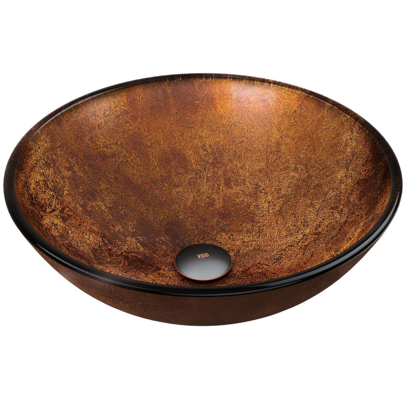 Giovanni Round Glass Vessel Sink
