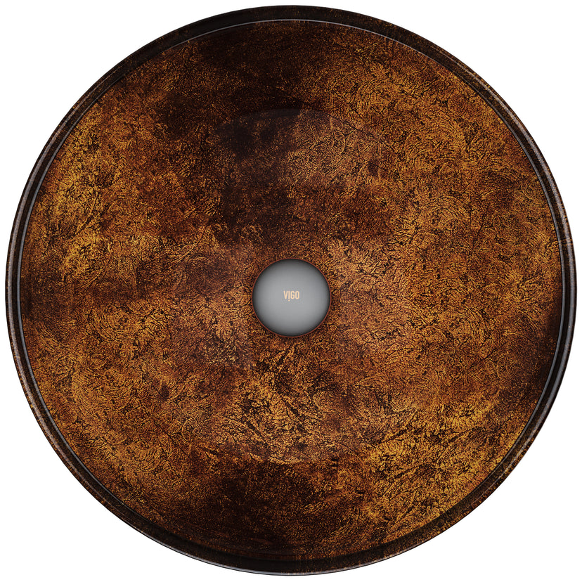 Giovanni Round Glass Vessel Sink