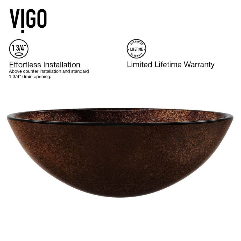 Giovanni Round Glass Vessel Sink