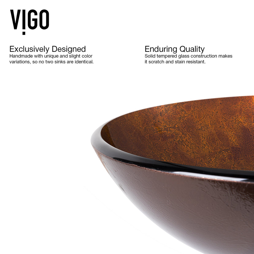 Giovanni Round Glass Vessel Sink