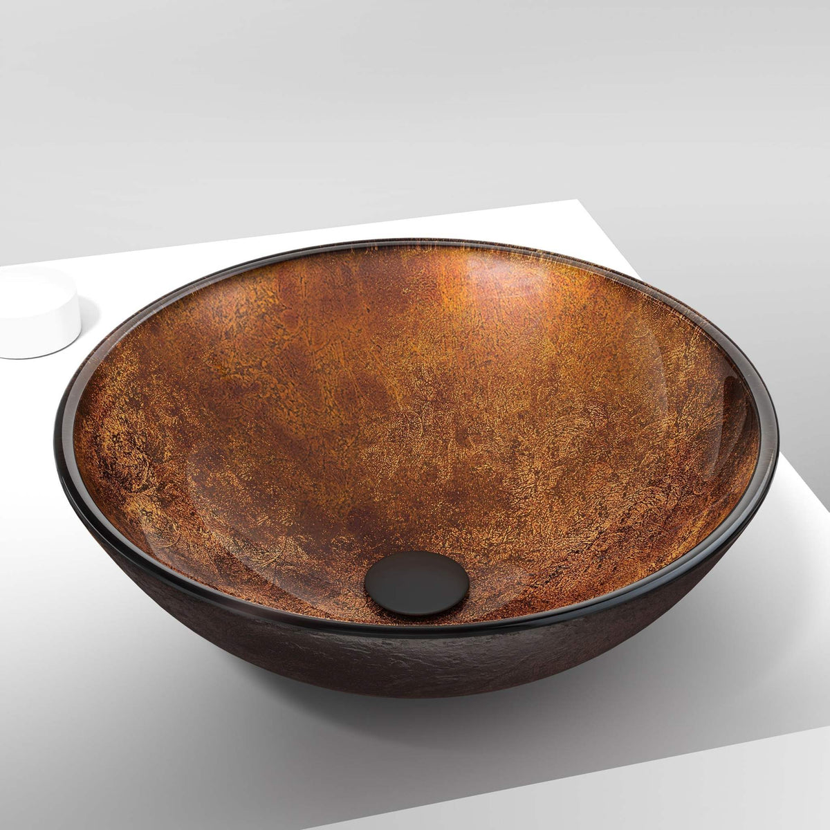 Giovanni Round Glass Vessel Sink