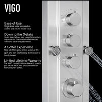 Mateo 60 in. H x 7 in. W 6-Jet Shower Panel System with Fixed Rainhead and Hand Shower Wand in Stainless Steel