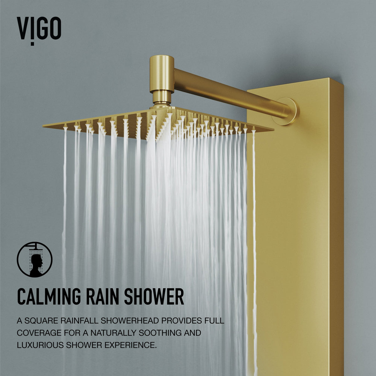 Complete shower panel kit with all mounting hardware and supply lines