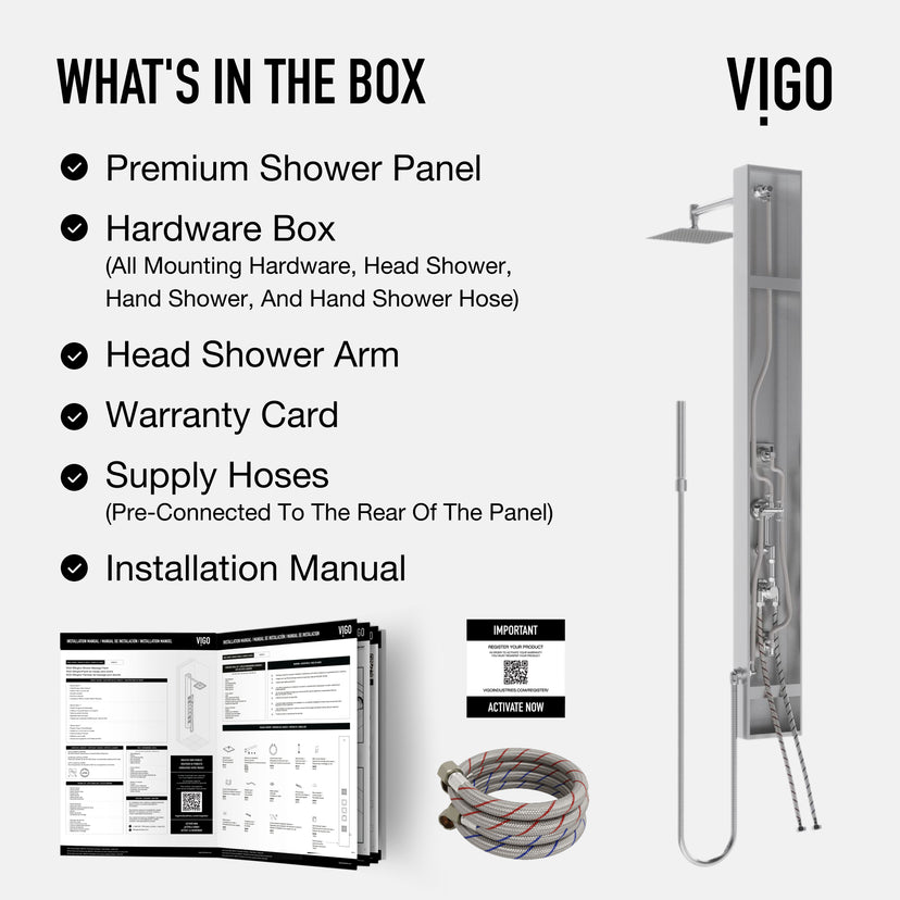 Davidson Rector 2-Jet Shower Panel System