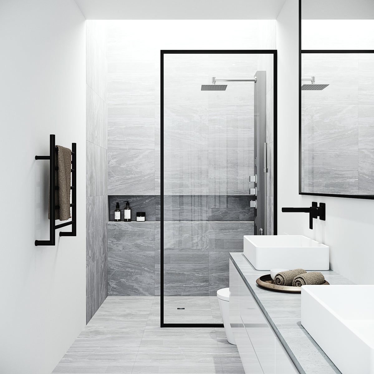 Davidson Rector 2-Jet Shower Panel System