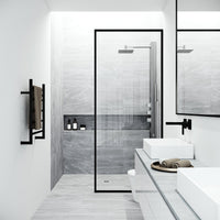 Wall mount shower system with 3-way diverter and included flexible hose