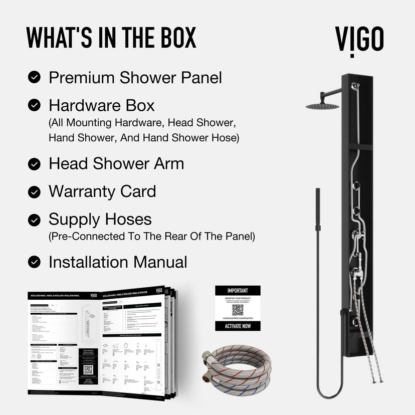 Elan Ellington 4-Jet Shower Panel System