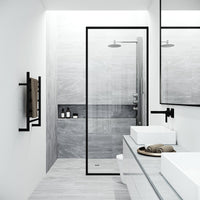 Wall mount shower system with 3-way diverter and flexible hose