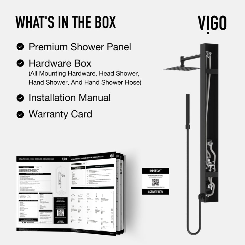 Orchid Retrofit 2-Jet Shower Panel System