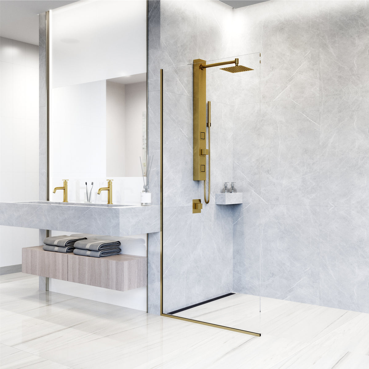 Orchid Retrofit 2-Jet Shower Panel System