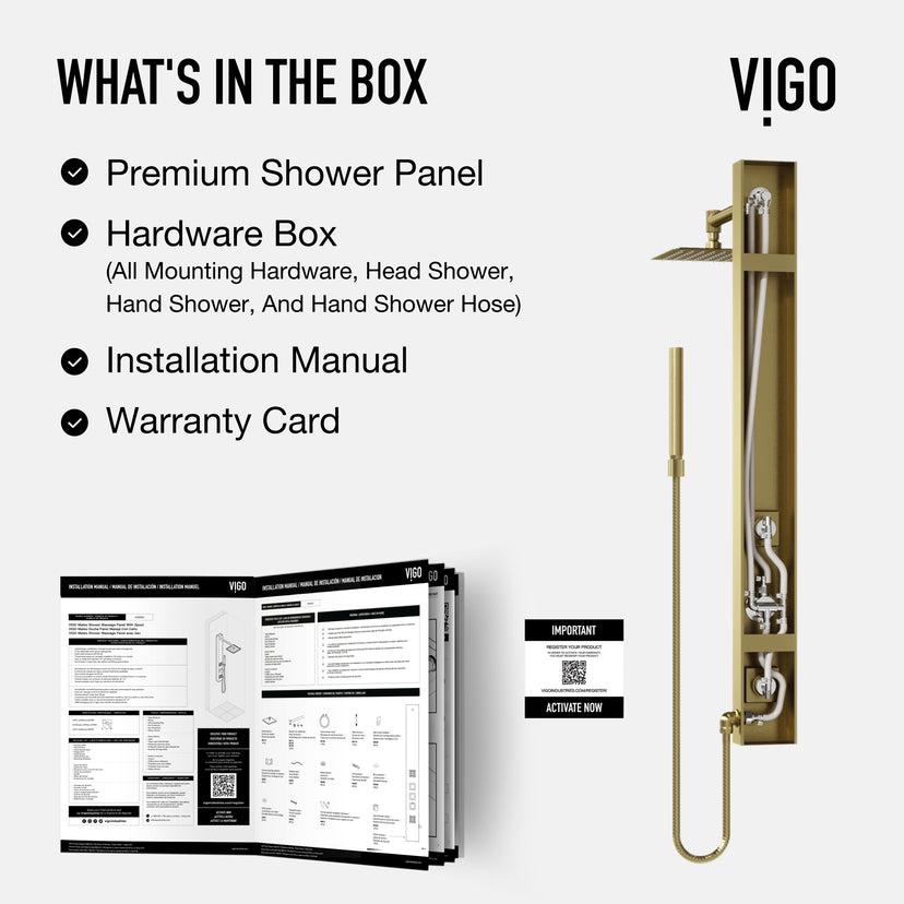 Orchid Retrofit 2-Jet Shower Panel System