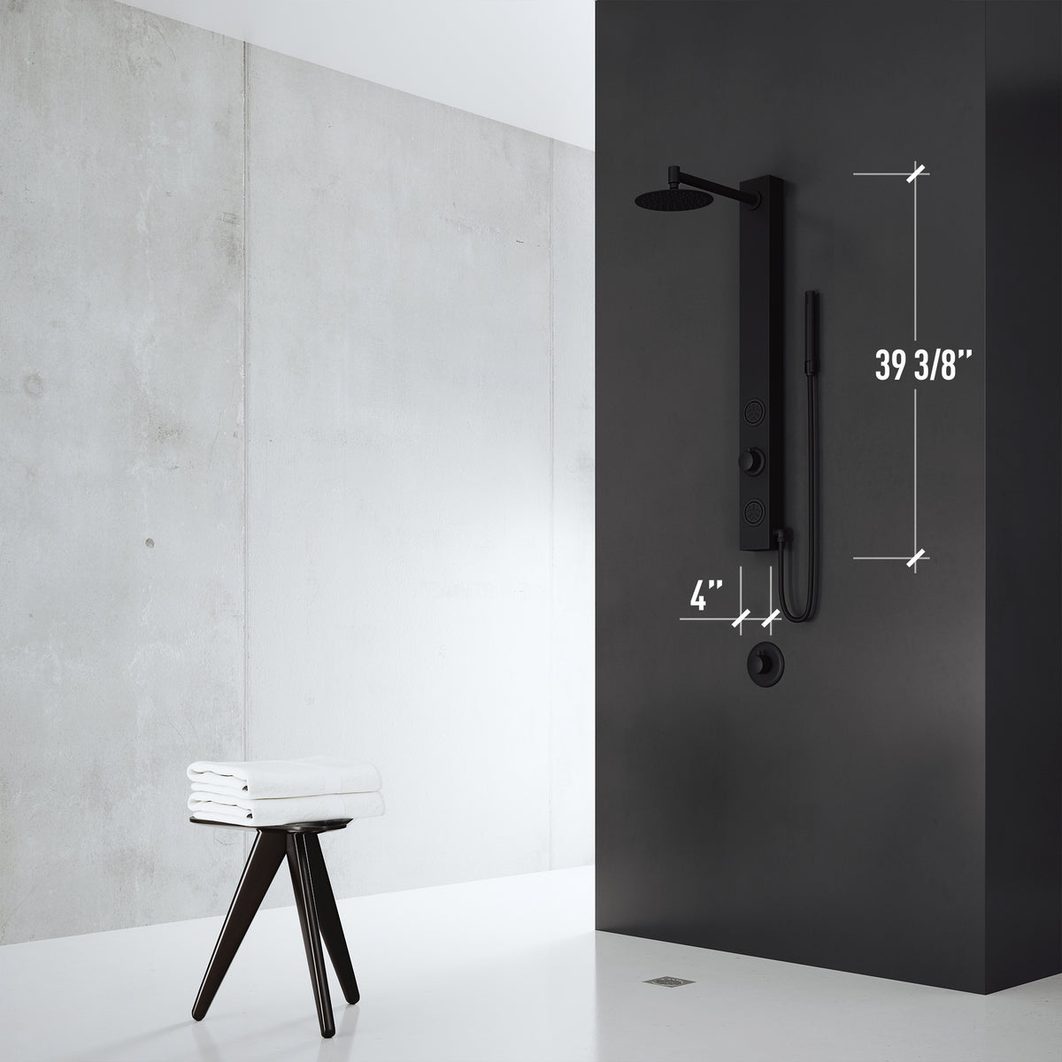 Meridian Retrofit 2-Jet Shower Panel System