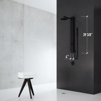 Diverter cartridge shower system with included hardware and hose