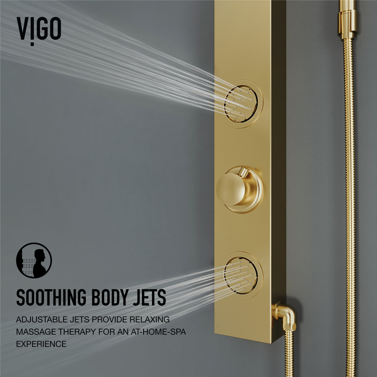 Meridian Retrofit 2-Jet Shower Panel System