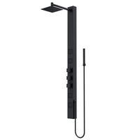 Brass hardware shower panel featuring 3-way diverter and included mounting materials