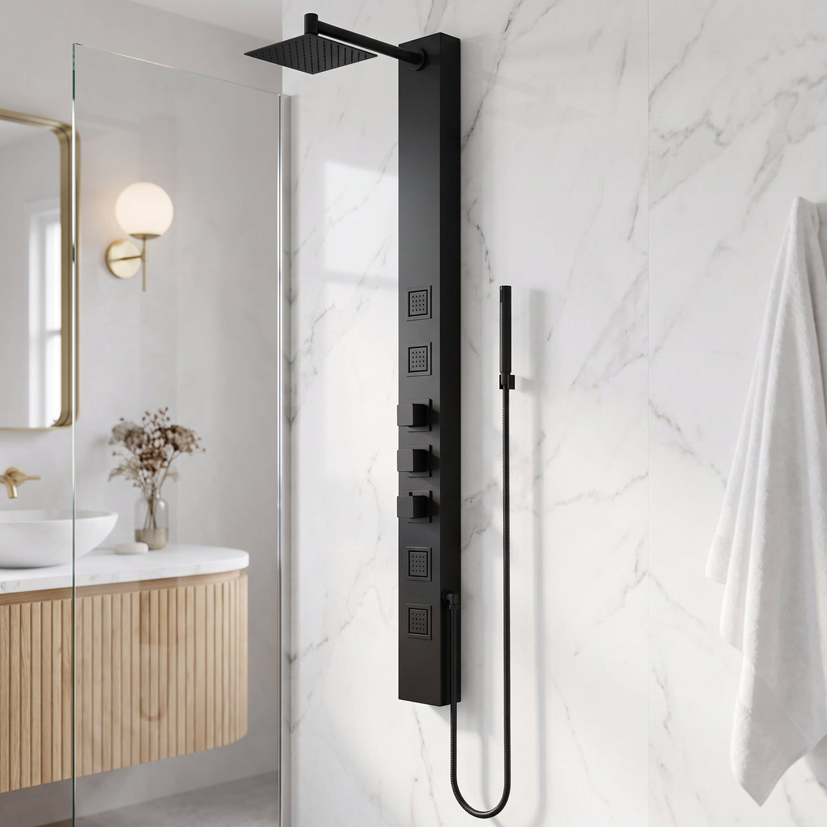 Davidson Sutton 4-Jet Shower Panel System
