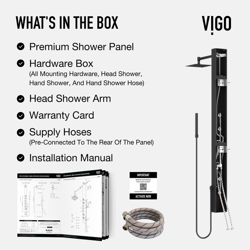 Davidson Sutton 4-Jet Shower Panel System