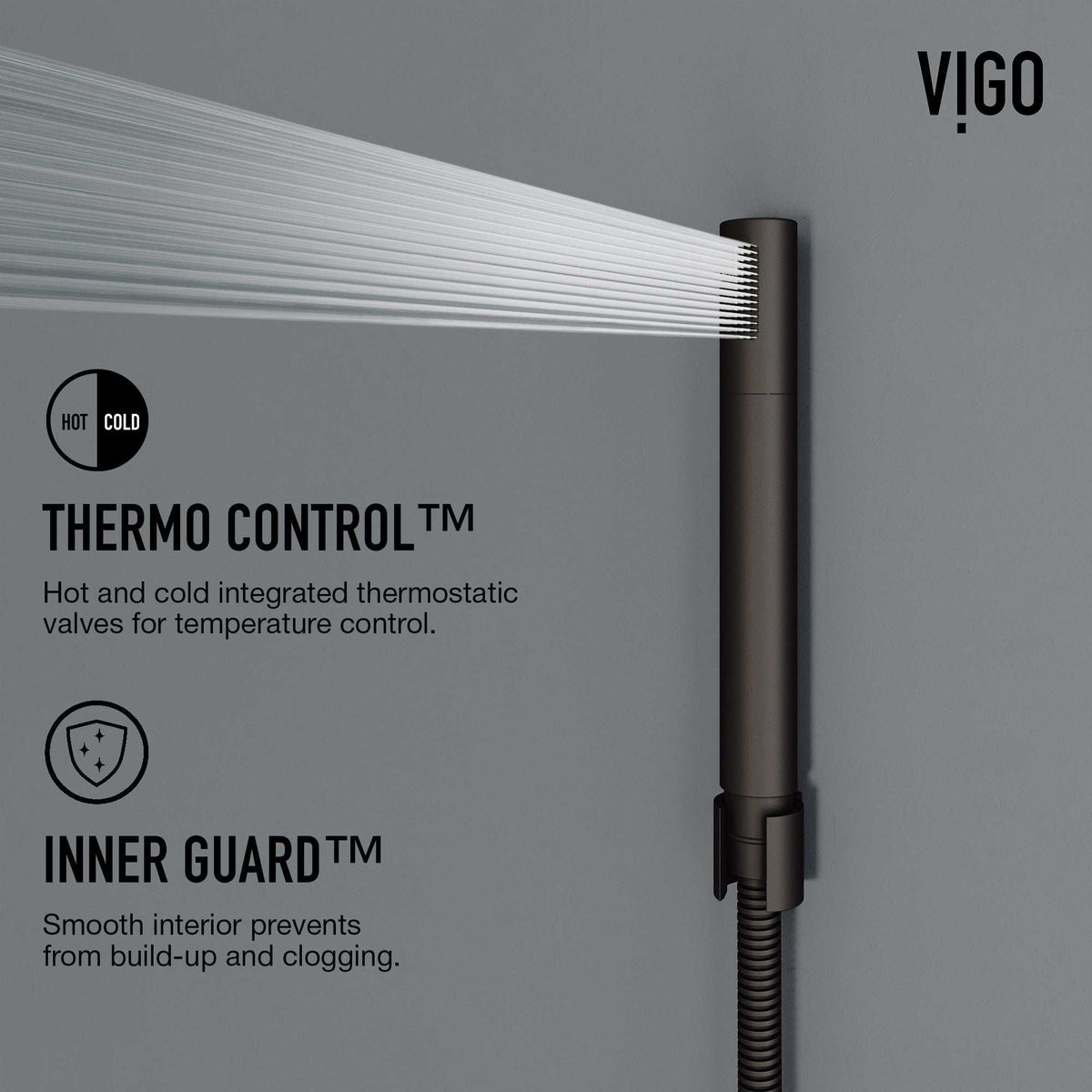 Complete shower panel kit with all mounting hardware and pressure balance