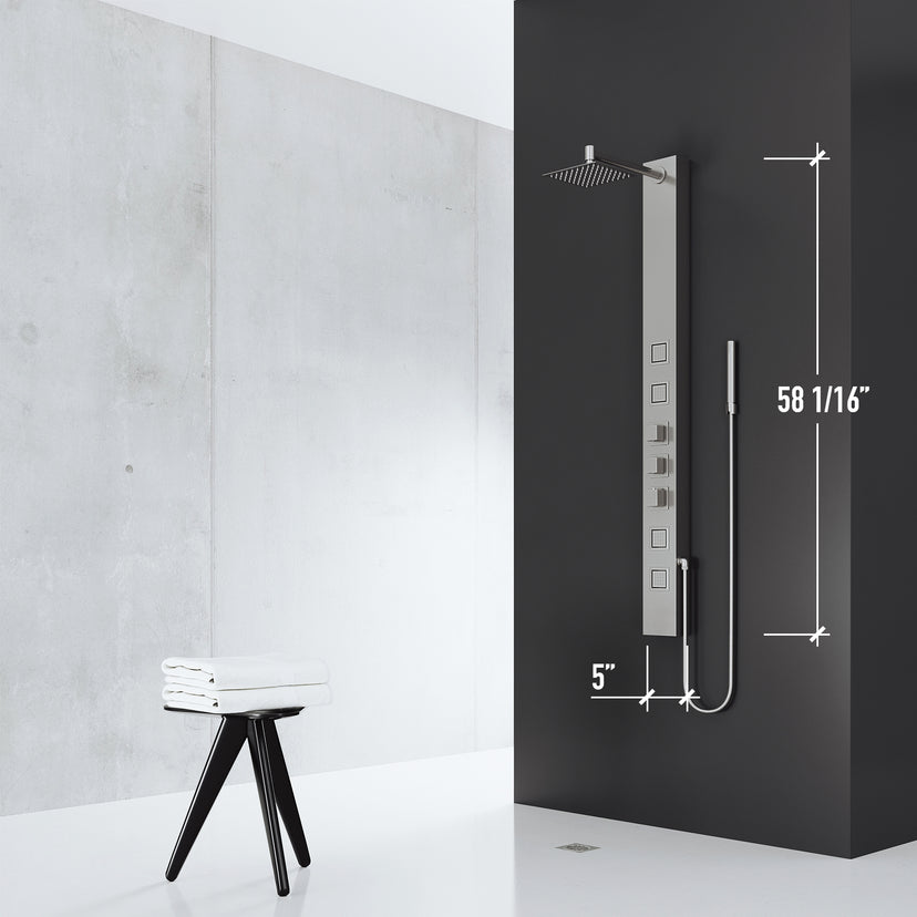 Davidson Sutton 4-Jet Shower Panel System