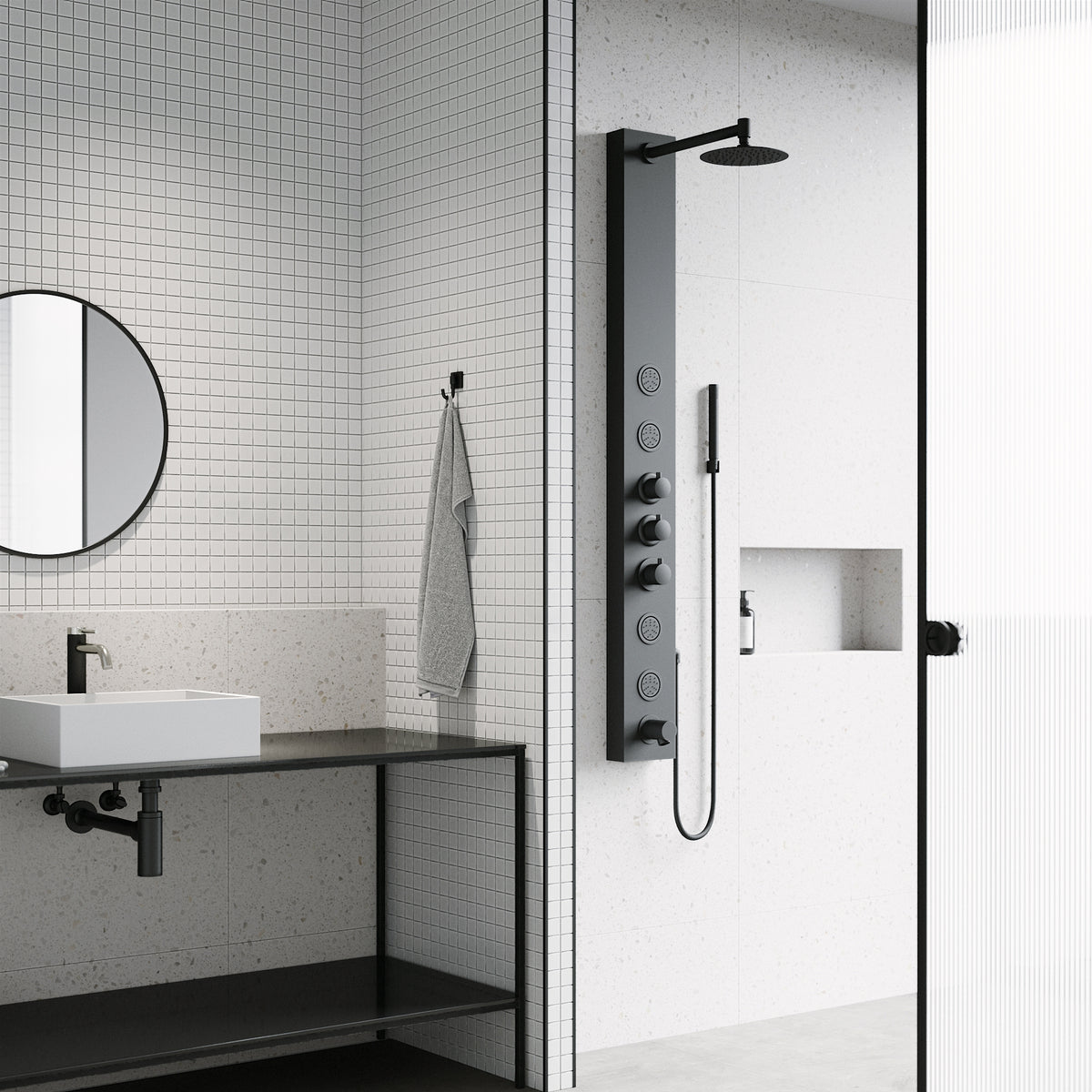 Elan Bowery 4-Jet Shower Panel System