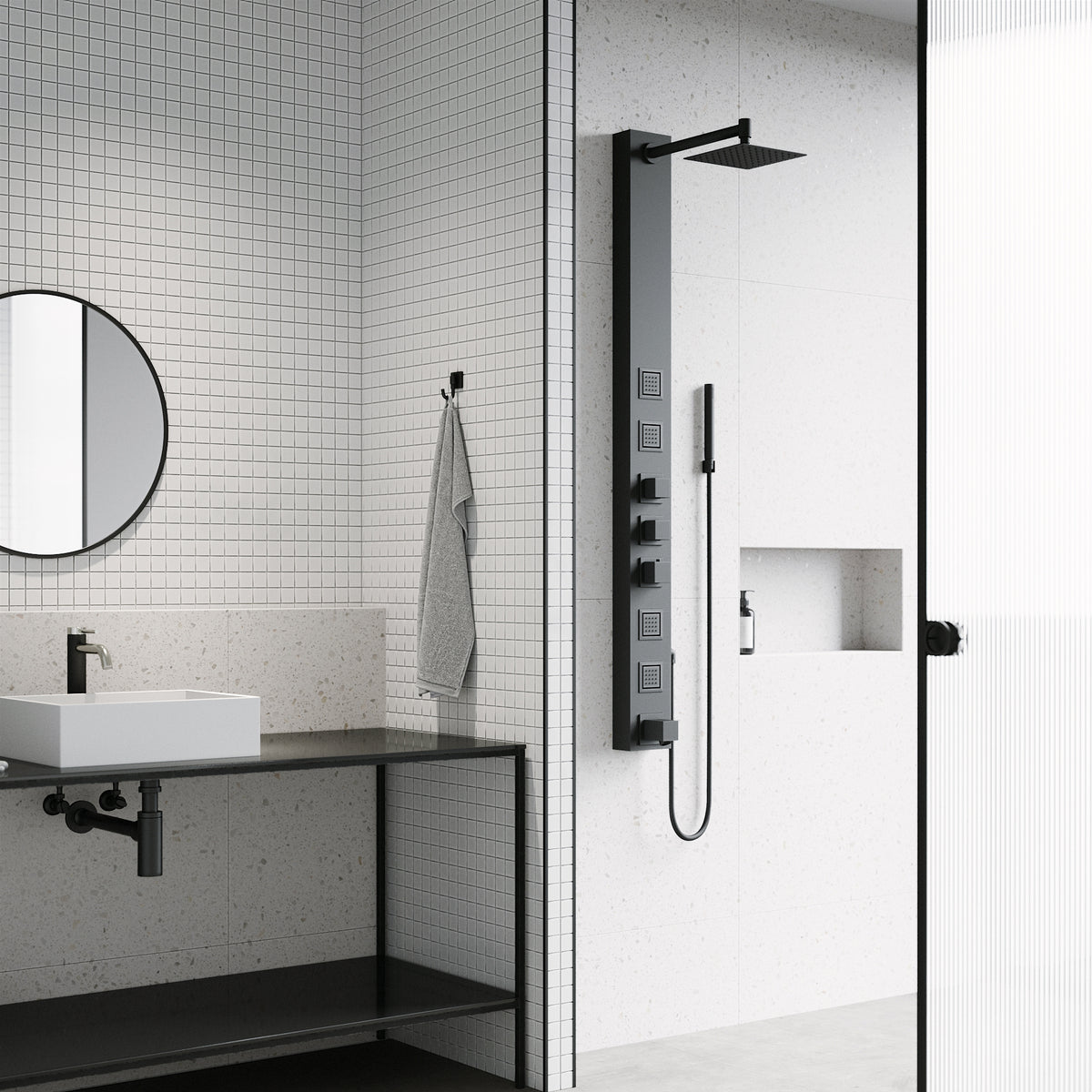 Davidson Bowery 4-Jet Shower Panel System