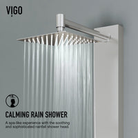 Wall-mounted shower system with body spray, tub filler, and included mounting hardware