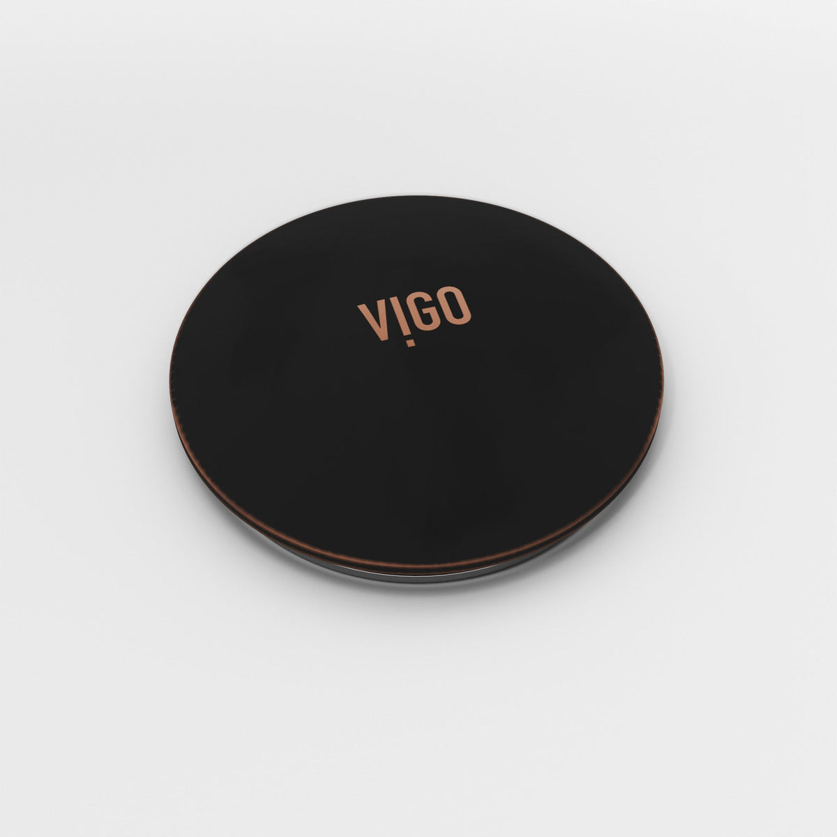 Modern brass sink accessory in antique rubbed bronze finish