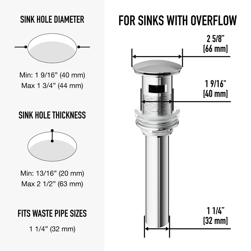 Davidson Bathroom Sink Pop Up Drain Stopper