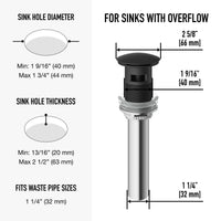 Davidson Bathroom Sink Pop Up Drain Stopper