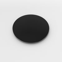 Modern brass sink accessory in matte black finish