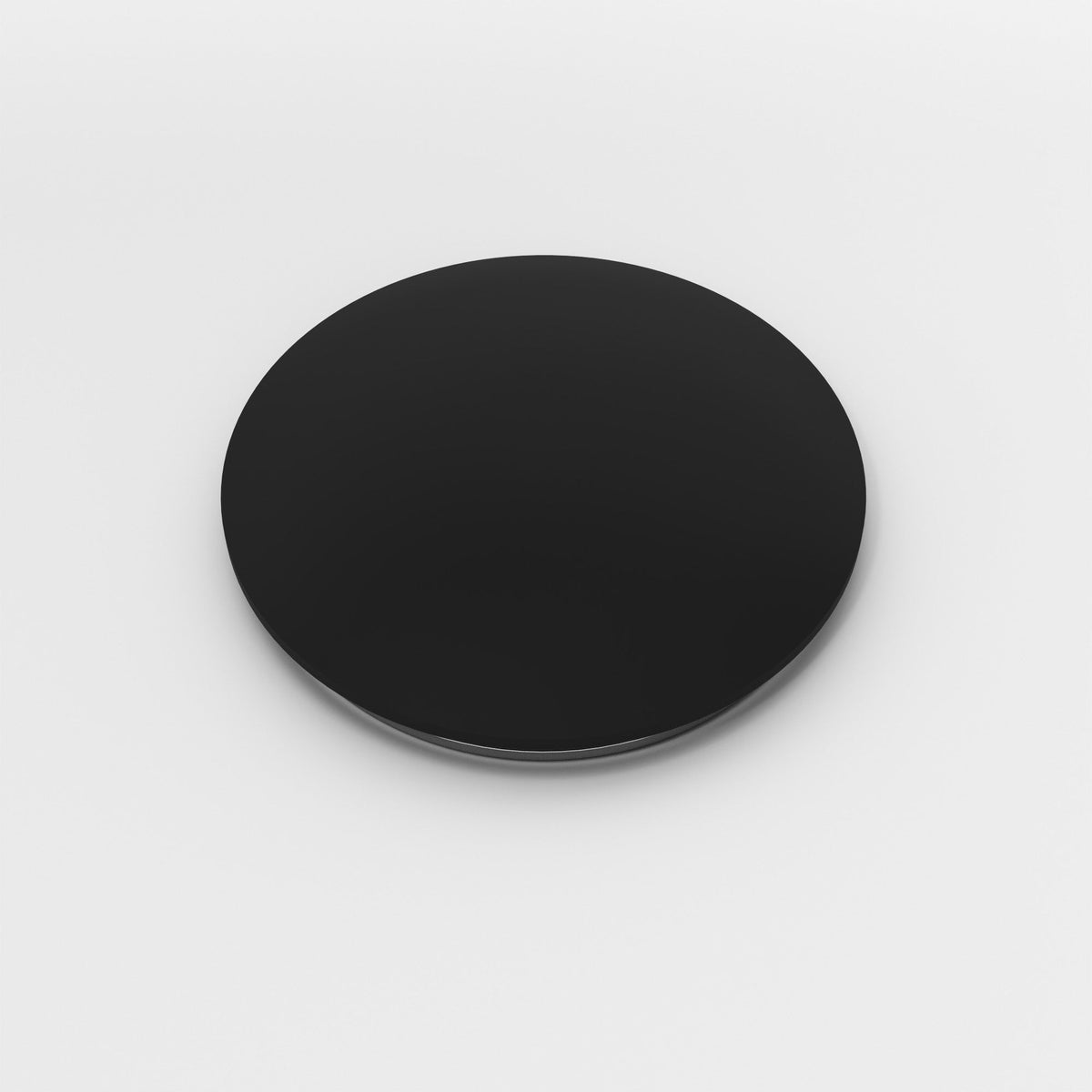 Modern brass sink accessory in matte black finish