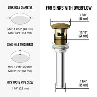 Davidson Bathroom Sink Pop Up Drain Stopper