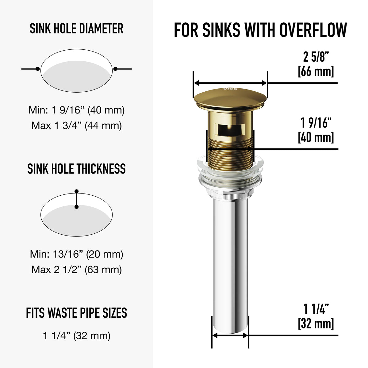 Davidson Bathroom Sink Pop Up Drain Stopper