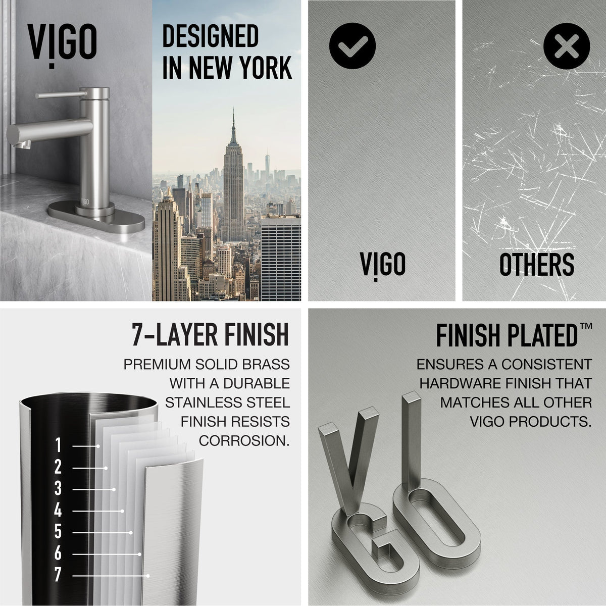 Modern bathroom accessory, zinc construction with brushed nickel finish