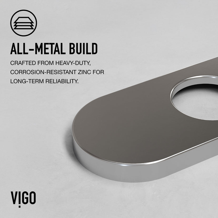 Contemporary zinc faucet accessory, brushed nickel finish