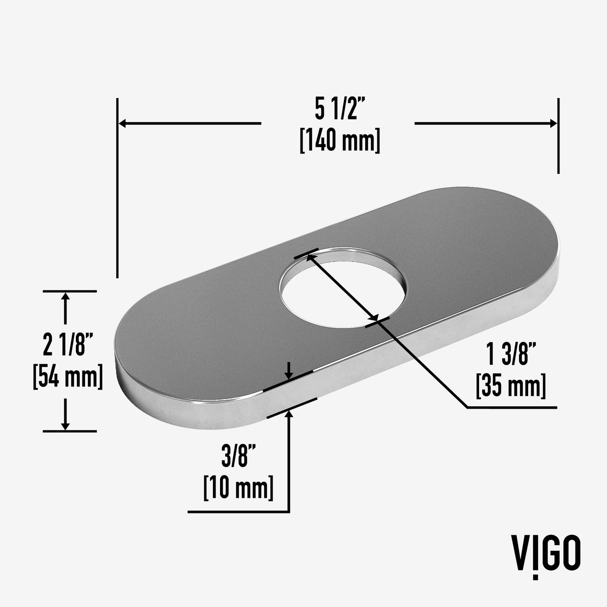 Paloma Bathroom Deck Plate