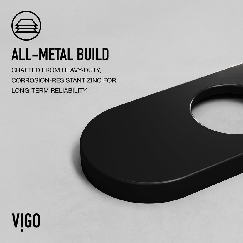 Contemporary zinc faucet accessory, matte black finish