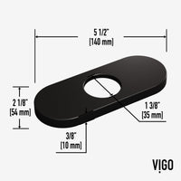 Sleek modern faucet accessory with matte black finish